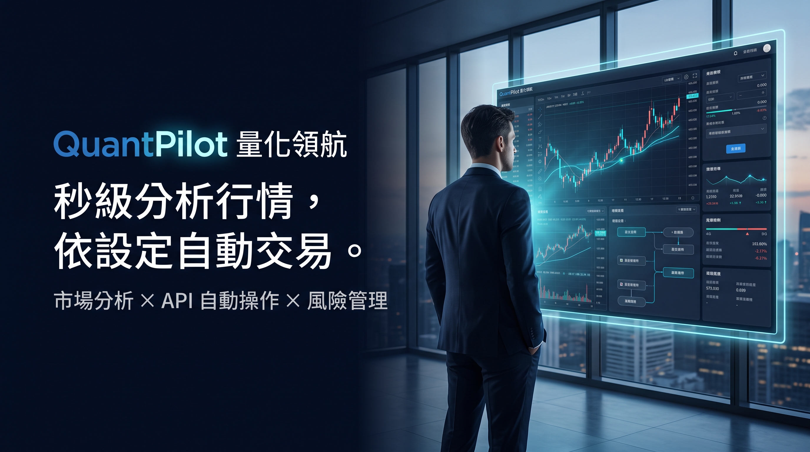 QuantPilot brand hero original promotional image